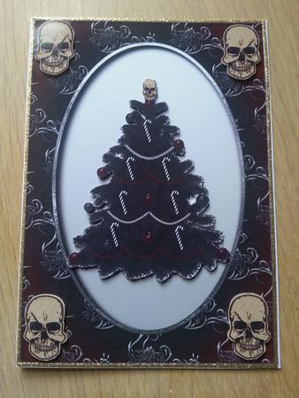 Black Gothic Christmas Tree by Hayley Griffiths