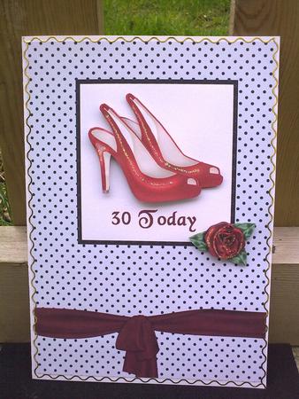 30th Birthday Red Shoes by Hayley Griffiths