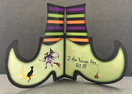 145 Witchs Boot Shaped Card KIT by Hazel Pepper