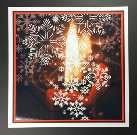 Yule Tide Magic - Christmas Candle & Snowflakes +insert+tag by Hazel Pepper