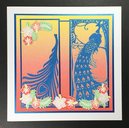 Art Nouveau Tropical Peacock Decoupage Mini Kit by Hazel Pepper
