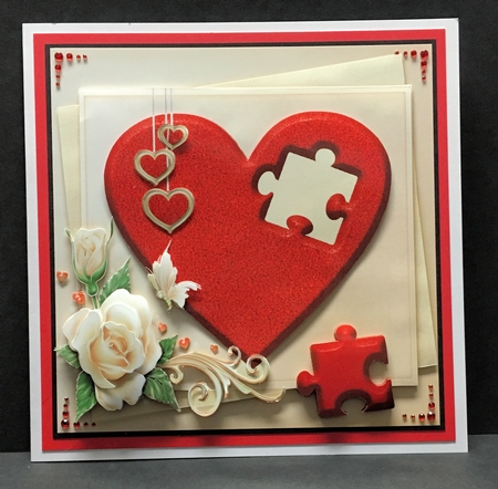 Love Hearts & Valentines - Hearts 15 + Insert & Tag by Hazel Pepper