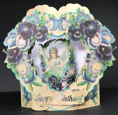 Viola Fairy Ring Front Card by Hazel Pepper
