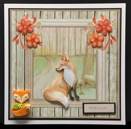 Fox in the woods by Hazel Pepper