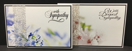 2 A5 Symapthy toppers by Hazel Pepper