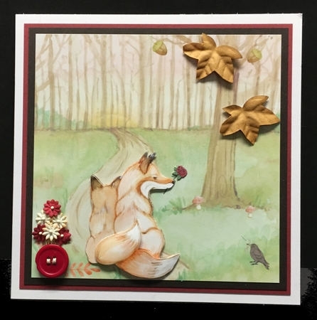 Pretty Foxes Quick card front by Hazel Pepper