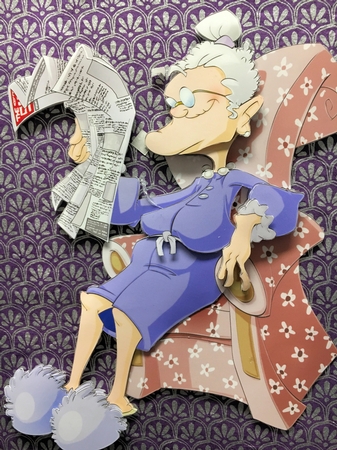  Granny Cool Decoupage Sheet by Hazel Pepper