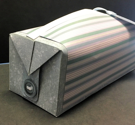Mens Wash Bag in Grey Mini Kit by Hazel Pepper