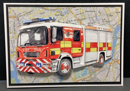 Transport Decoupage - Fire Engines by Hazel Pepper