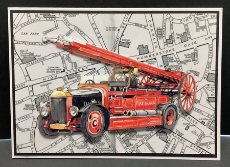 Transport Decoupage - Fire Engines by Hazel Pepper