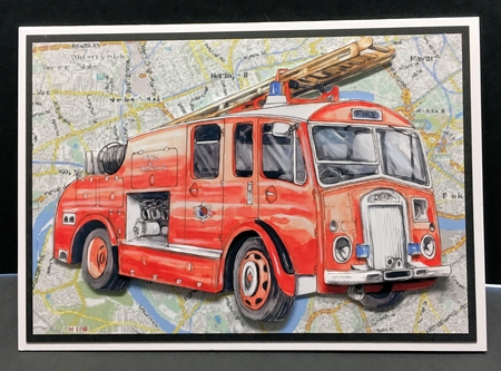 Transport Decoupage - Fire Engines by Hazel Pepper