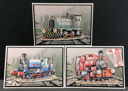 Transport Decoupage - Trains by Hazel Pepper