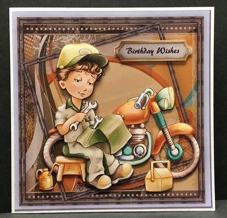 8x8 Mini Kit Budding Mechanic at Work  by Hazel Pepper
