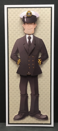 Navy Sailor Officer Dude Decoupage Sheet by Hazel Pepper