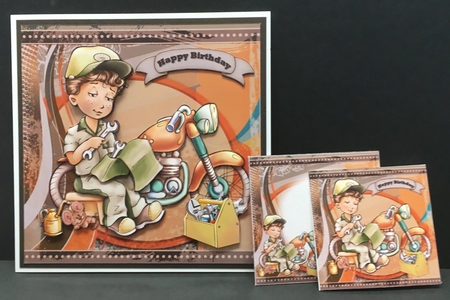 8x8 motorbike mechanic mini kit by Hazel Pepper