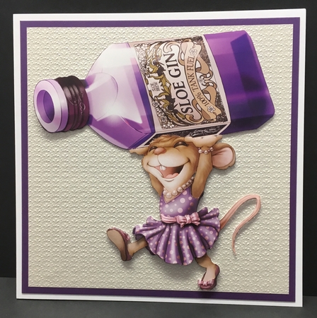 Mrs Sloe Gin Mouse Decoupage Sheet by Hazel Pepper