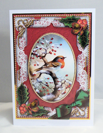 Robin 1 Holly A4 Picture Sheet by Hazel Pepper