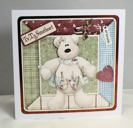 So Lovable Valentine with Decoupage by Hazel Pepper
