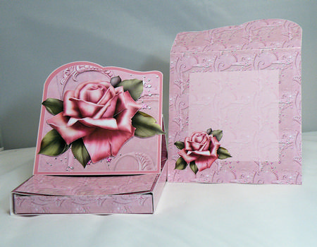 Pink Rose Easel Drawer Kit by Hazel Pepper