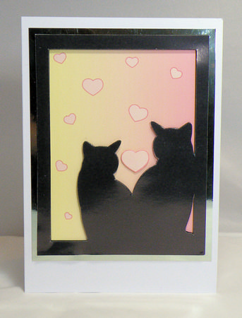Cats in Love ( Chalk-pink) by Hazel Pepper