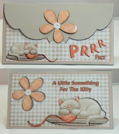 A Little Something for the Kitty Money Wallet by Hazel Pepper
