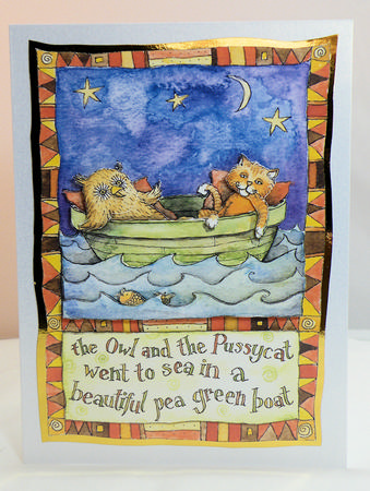 Owl and the Pussycat Quick Card by Hazel Pepper