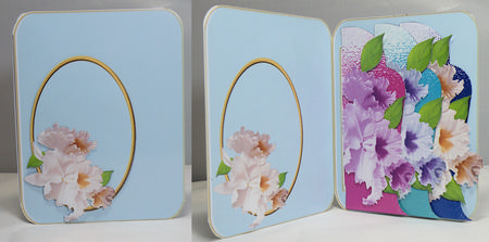 Fold and Flip Orchids Special Card by Hazel Pepper