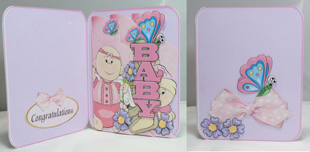 Fold and Flip Baby Girl with 3D and Instructions by Hazel Pepper