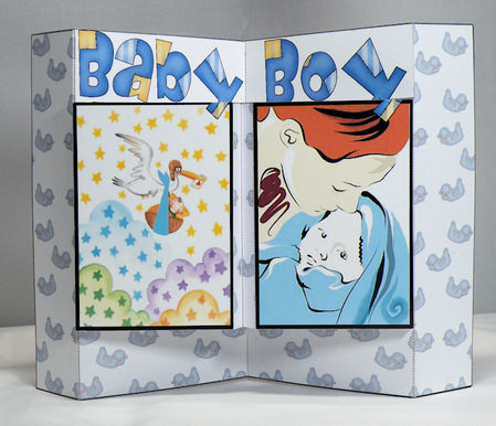 Box Fold New Baby Boy by Hazel Pepper