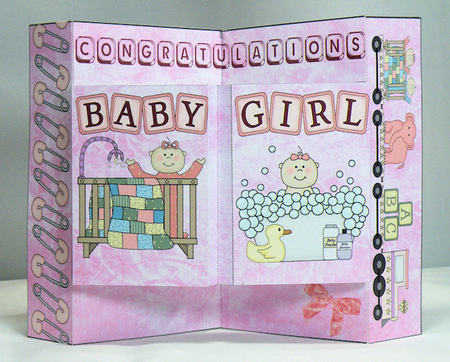 Box Fold New Baby Girl by Hazel Pepper