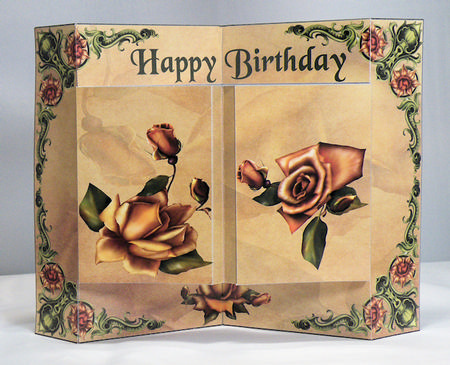 Box Fold Floral Birthday by Hazel Pepper
