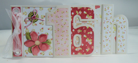 Female 16th Birthday Number Book Daughter by Hazel Pepper