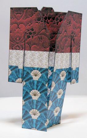 Oriental Kimono Shaped Card by Hazel Pepper