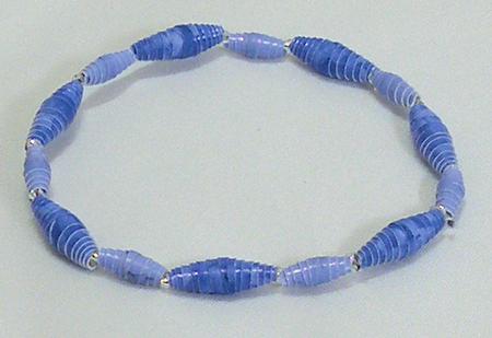 Paper Beads in Lilac by Hazel Pepper