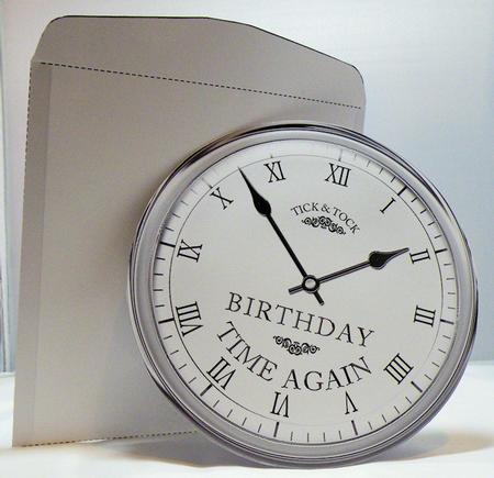 Birthday Clock Rock N Roll Kit with Envelope and Insert by Hazel Pepper