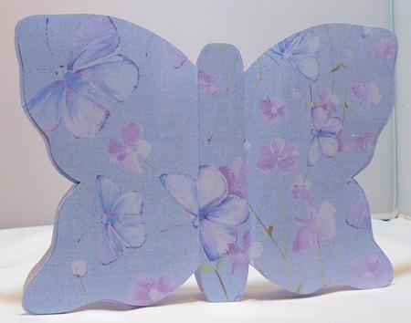 The Lilac Butterfly Shaped Card by Hazel Pepper