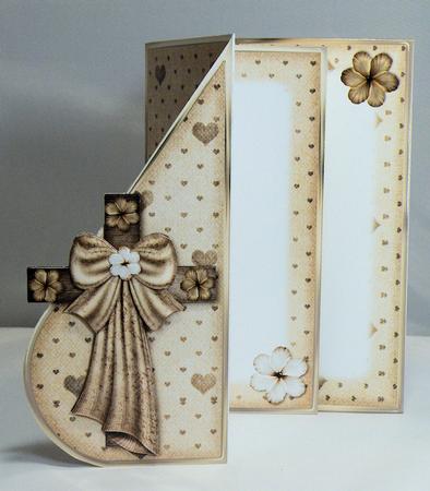 Silken Cross Teardop Card Kit in Burnished Copper by Hazel Pepper
