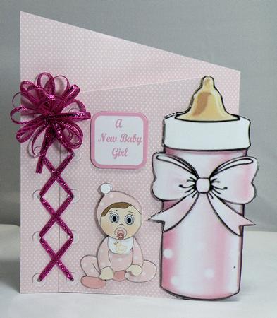 Baby Girl Lace Card Kit by Hazel Pepper