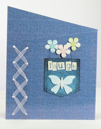 Denim Laugh Lace Card Kit by Hazel Pepper
