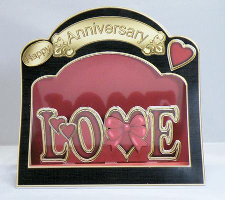 3D Love Single Window Pop Up Card N Envelope by Hazel Pepper