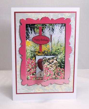 Peek a Boo 3D Window Card Love Cats with Insert by Hazel Pepper