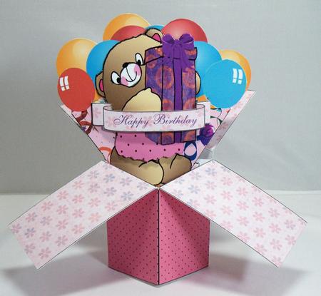 Little Girl Birthday Spring Pop-up Card Kit by Hazel Pepper