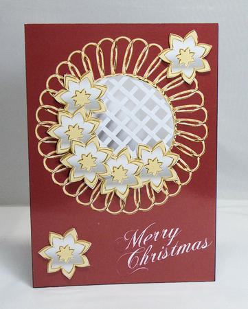 Gold Star Flowers Christmas - Trellis Card Kit by Hazel Pepper