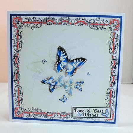 Beautiful Blue Butterflies by Hazel Pepper