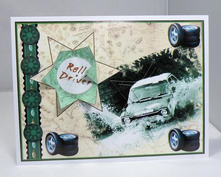 Rally Car Secret Message Foldout Star Card Kit by Hazel Pepper