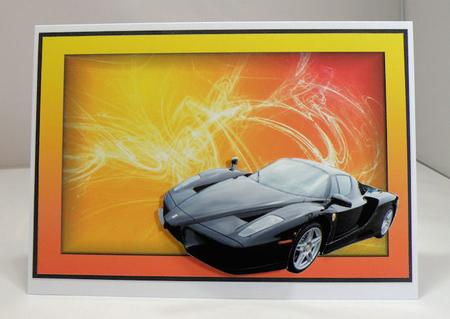 Ferrari Enzo Decoupage by Hazel Pepper