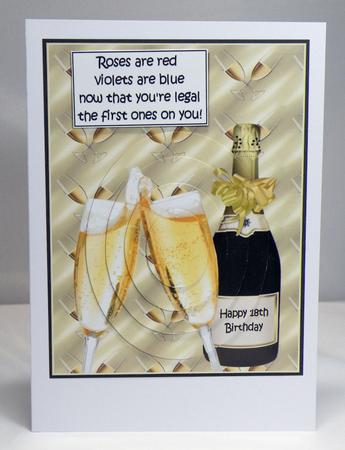 Female 18th Birthday Champagne Pyramid by Hazel Pepper