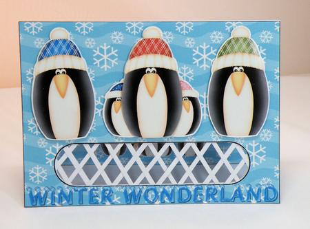 Penguins Landscape Trellis Card Kit by Hazel Pepper