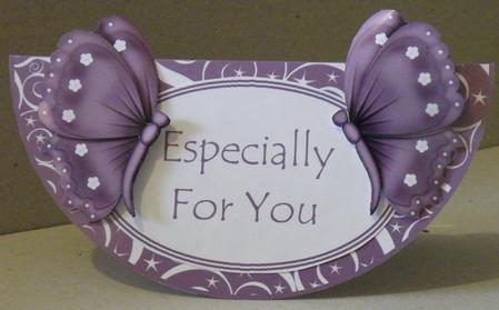 Pretty Butterfly & Sentiment Wobble Card Sheet by Hazel Pepper