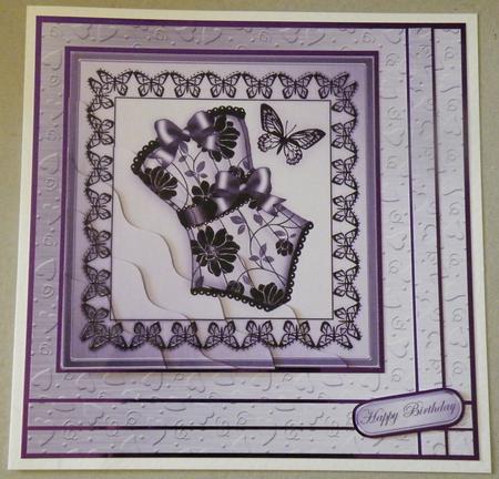 'metallic Hearts Embossed' Backing Paper by Hazel Pepper